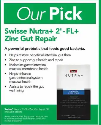 Terry White Swisse Nutra+ 2'-fl+ Zinc Gut Repair offer