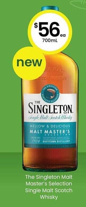 The Bottle O The Singleton Malt Master's Selection Single Malt Scotch Whisky offer