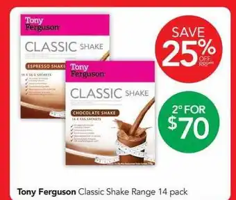 Terry White Tony Ferguson Classic Shake Range offer