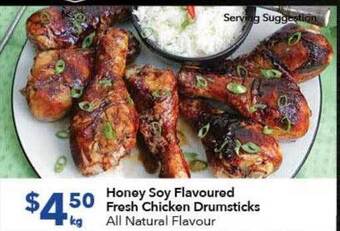 Ritchies Honey Soy Flavoured Fresh Chicken Drumsticks offer