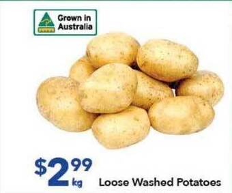 Loose Washed Potatoes