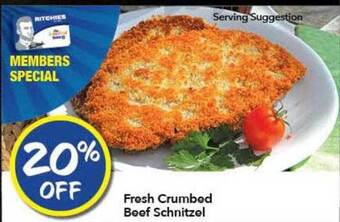 Fresh Crumbed Beef Schnitzel
