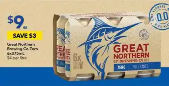 Ritchies Great Northern Brewing Co Zero 6x offer