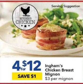 Ritchies Ingham's Chicken Breast Mignon offer