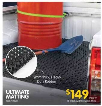 Clark Rubber Ultimate Matting offer