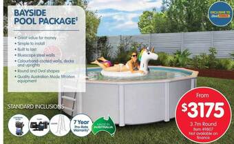 Clark Rubber Bayside Pool Package offer