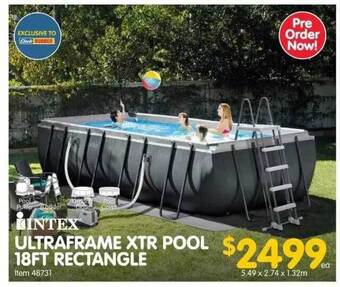 Clark Rubber Intex Ultraframe Xtr Pool 18ft Rectangle offer