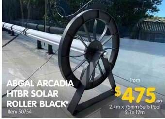 Abgal Arcadia Htbr Solar Roller Black