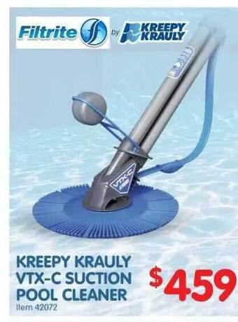 Clark Rubber Kreepy Krauly Vtx-c Suction Pool Cleaner offer