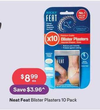 Discount Drug Stores Neat Feat Blister Plasters 10 Pack offer