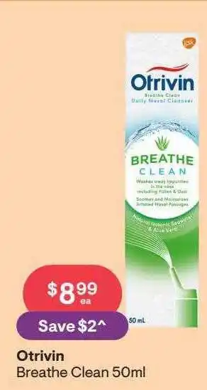 Discount Drug Stores Otrivin Breathe Clean offer