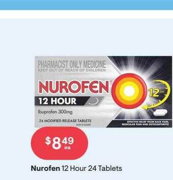 Discount Drug Stores Nurofen 12 Hour 24 Tablets offer