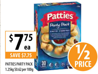 Supabarn Patties Party Pack 1,25kg offer