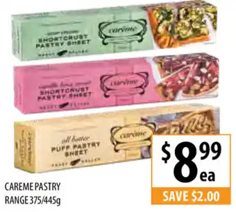 Supabarn Careme Pastry Range 375/445g offer