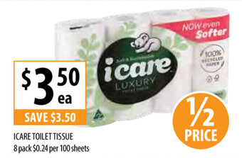 Supabarn iCare Toilet Tissue 8 Pack offer