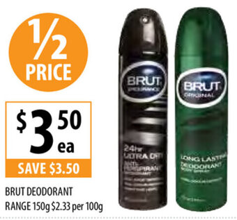 Supabarn Brut Deodorant Range 150g offer