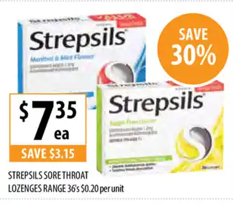 Supabarn Strepsils Sore Throat Lozenges Range 36's offer