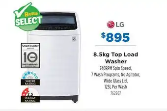 Betta 8.5kg Top Load Washer Lg offer
