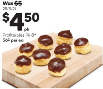 Woolworths Profiteroles Pk 8 offer