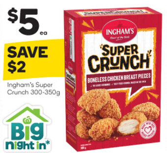 Woolworths Ingham's Super Crunch 300-350g offer