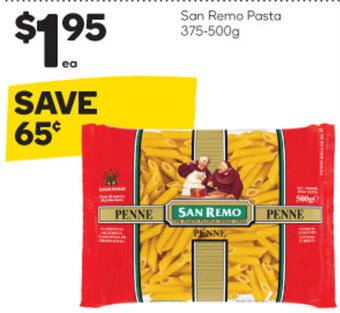 Woolworths San Remo Pasta 375-500g offer