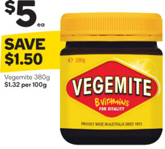 Woolworths Vegemite 380g offer
