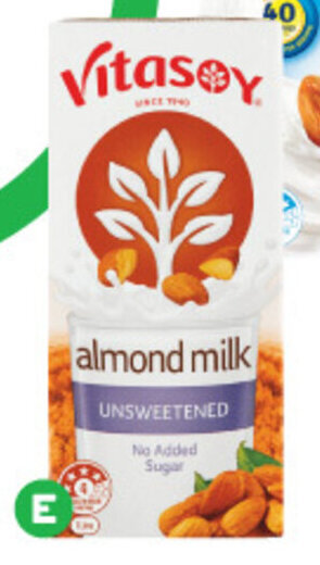 Woolworths Vitasoy Unsweetened Almond Milk 1 Litre offer