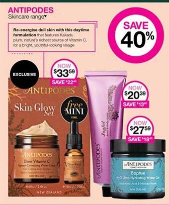 Priceline Antipodes Skincare Range offer