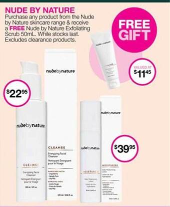 Priceline Nude By Nature Skincare Range offer