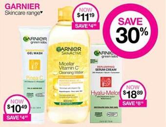 Priceline Garnier Skincare Range offer