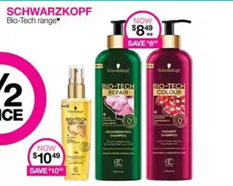 Priceline Schwarzkopf Bio-Tech Range offer