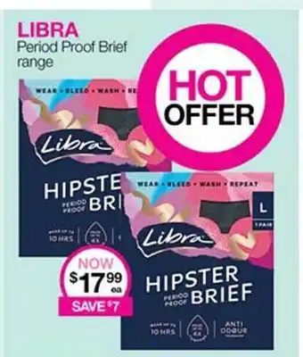 Priceline Libra Period Proof Brief Range offer