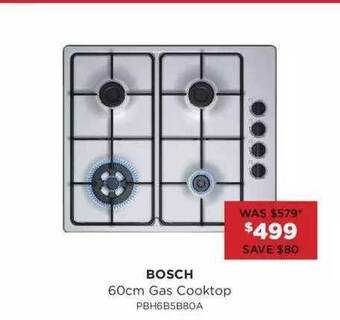 Bing Lee Bosch 60cm Gas Cooktop offer