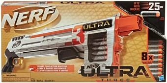 BIG W Nerf Ultra Three Pump Action Blaster offer