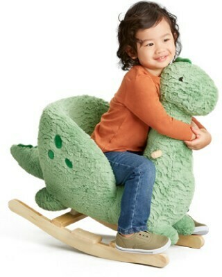 BIG W Joy Ride Dinosaur Soft Plush Rocker offer