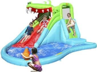 BIG W Happy Hop Crocodile Double Slide Water Park offer
