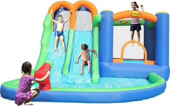 BIG W Happy Hop Jump and Splash Double Water Slide offer