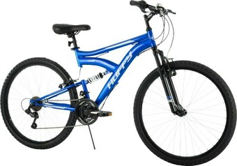 BIG W Huffy Rock Creek 66cm Dual Suspension 18 Speed Mountain Bike - Mens offer