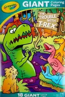 BIG W Crayola Trouble with T-Rex Giant Colouring Pages offer