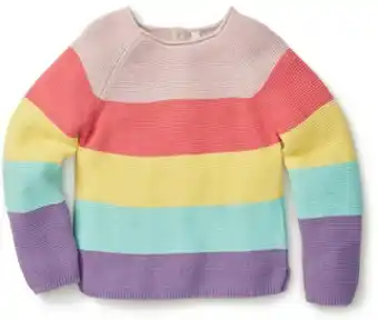 BIG W K-D Kids Rainbow Stripe Tee offer
