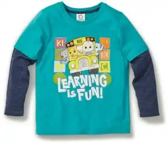 BIG W Cocomelon Kids Long Sleeve License Tee - Teal offer