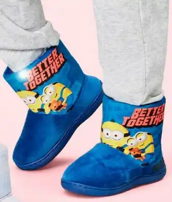 BIG W Minions Kids Light Up Slipper Boot offer