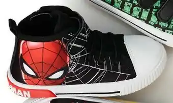 BIG W Kids Licence High Top Shoes - Spider-Man offer