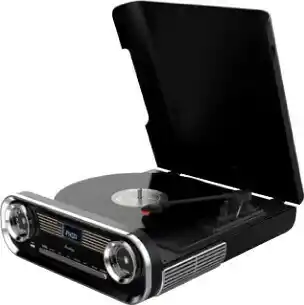 BIG W Brooklyn Retro Turntable - Black offer