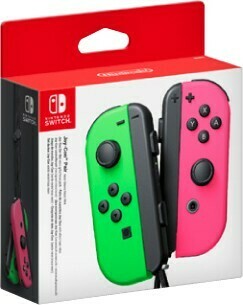 BIG W Nintendo Switch Joy Con Controller* - Neon Green + Pink offer