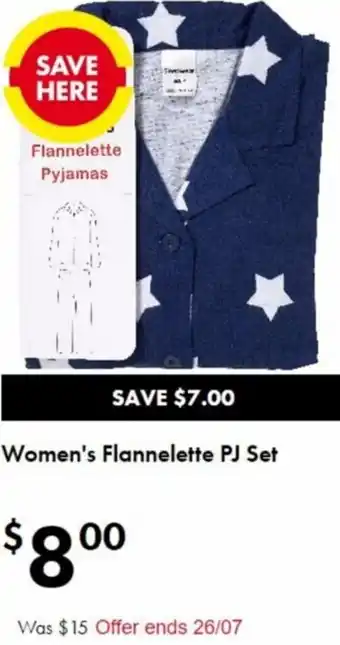 The Reject Shop Women's Flannelette PJ Set offer