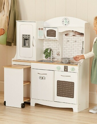 BIG W Teamson Deluxe Wooden Play Kitchen offer