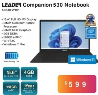 Leader Computers Leader Companion 530 Notebook offer