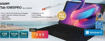 Leader Computers Leader Tab 10W5PRO offer