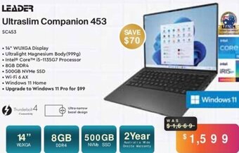 Leader Computers Leader Ultraslim Companion 453 offer
